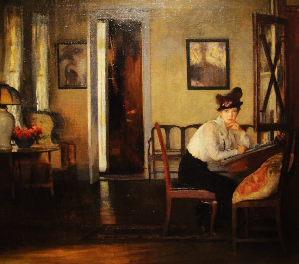 edmund tarbell girl writing