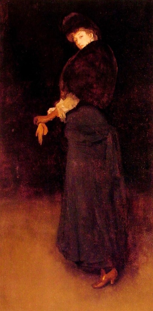 james abbot mcneill whistler arrangement in black the lady in the yellow buskin