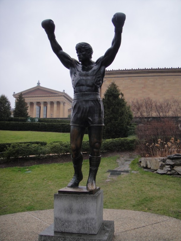 rocky statue