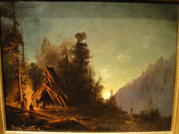 benjamin w sears night scene in sierra