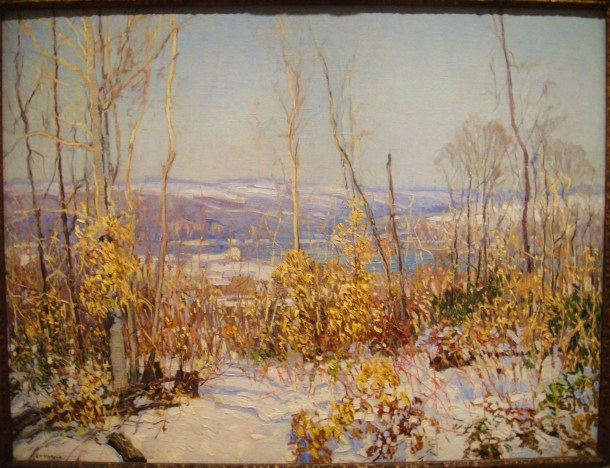 edward redfield overlooking the delaware