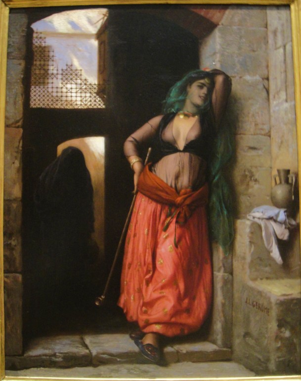 Jean-Leon-Gerome-The-Almeh Jean-Léon Gérôme The Almeh