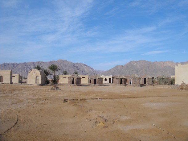 empty beach huts sinai