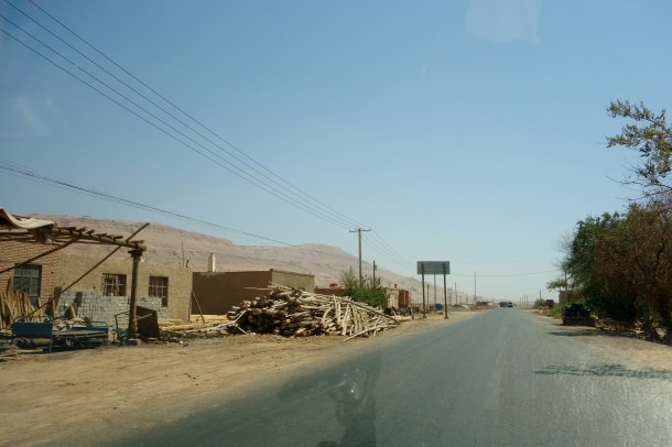 checkpoint ahead in xinjiang where we were detained