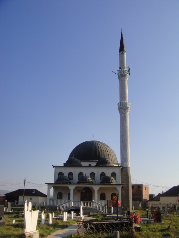 A mosque in the countryside of Kosovo