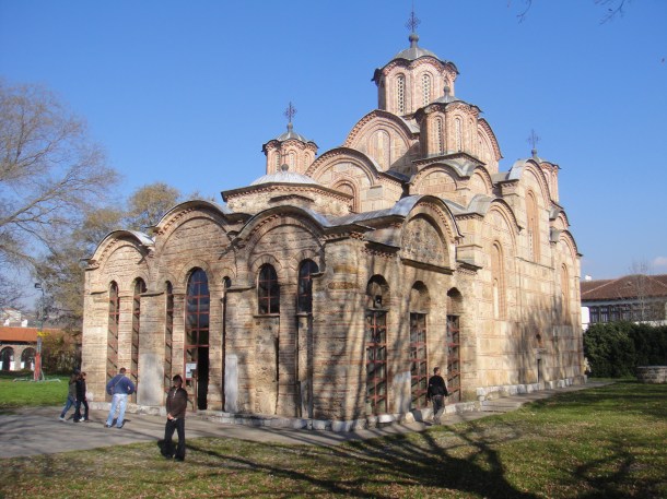 Gracanica Monastery, rebuilt by a Serbian king in 1321 on the ruins of a 6th-century Christian basilica, is one example of a history that gives Serbs a feeling of deep connection to Kosovo.